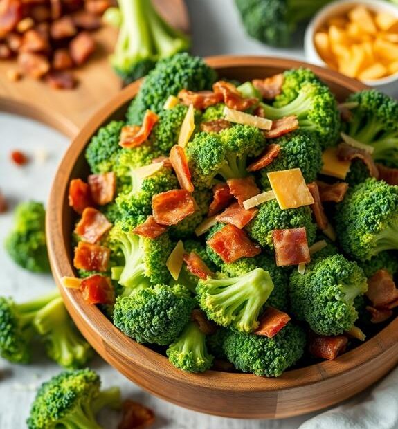 bacon cheese broccoli salad