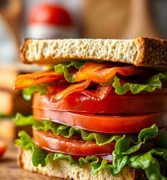 bacon lettuce tomato sandwich