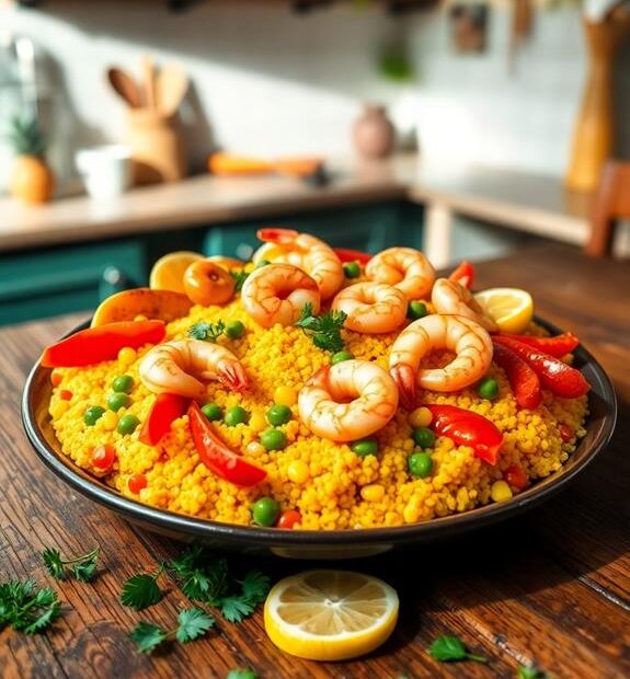 brazilian seafood vegetable couscous