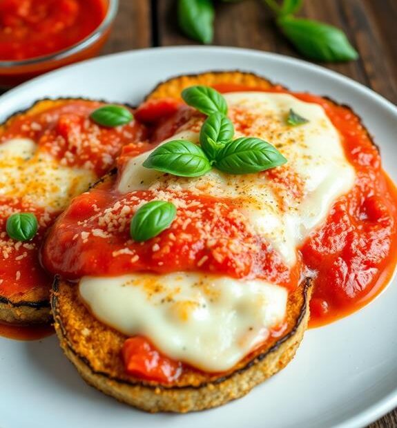 breaded eggplant marinara cheese