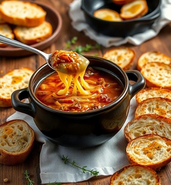 cheesy french onion soup