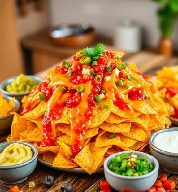 cheesy tortilla chip snack