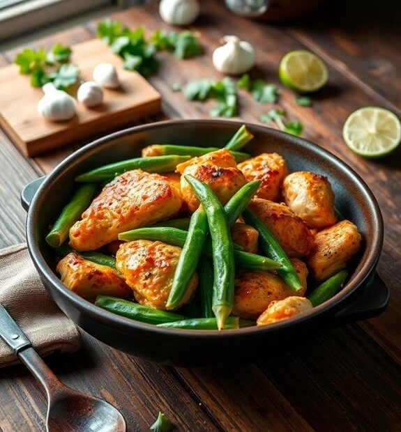 chicken and okra dish