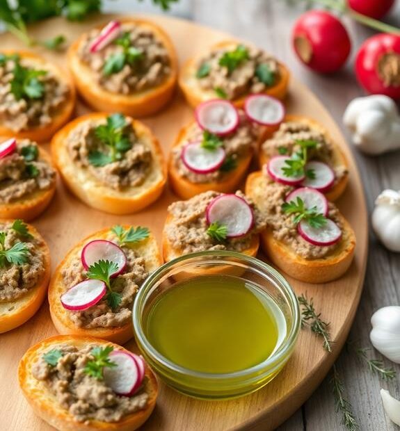 chicken liver crostini appetizer