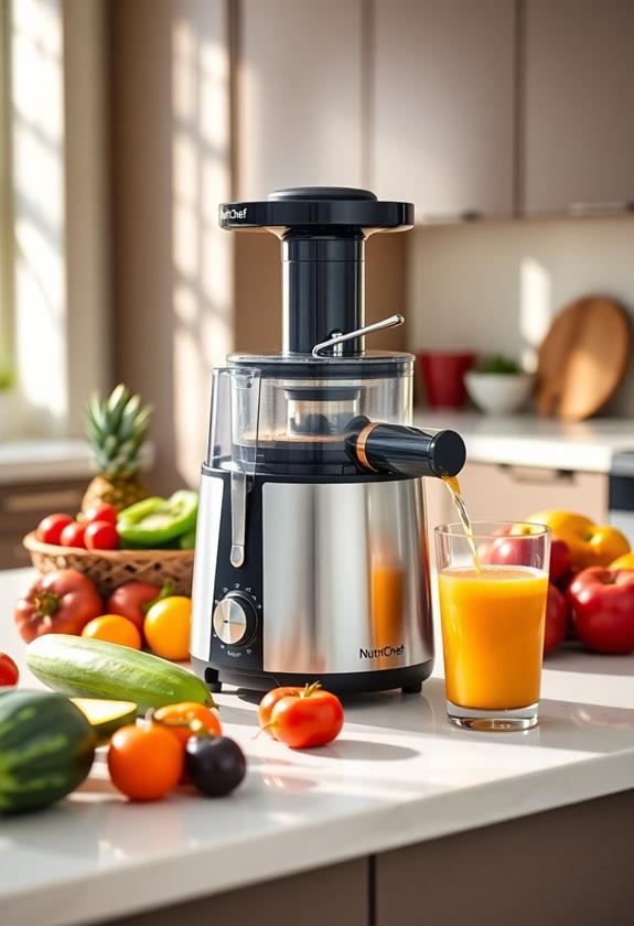 choosing nutrichef masticating juicer