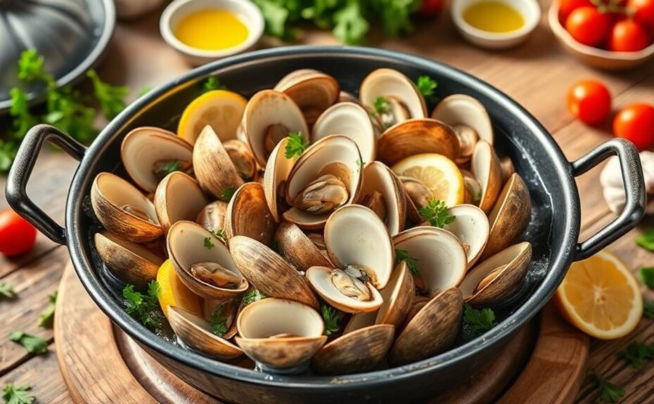 clams cooked in cataplana