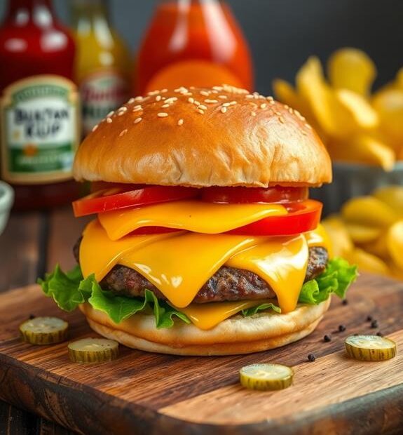 classic american cheeseburger delight