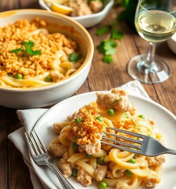 creamy tuna pasta casserole