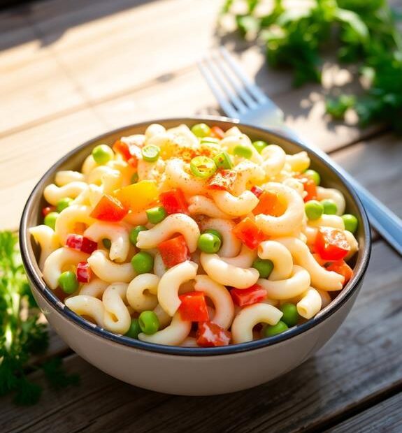 creamy veggie macaroni salad