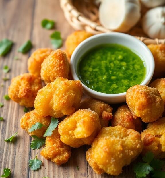 crispy fried cassava snack