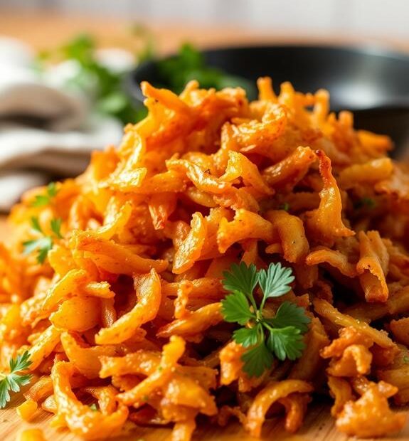 crispy shredded potato hash