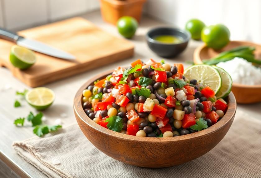 delicious black eyed pea salad