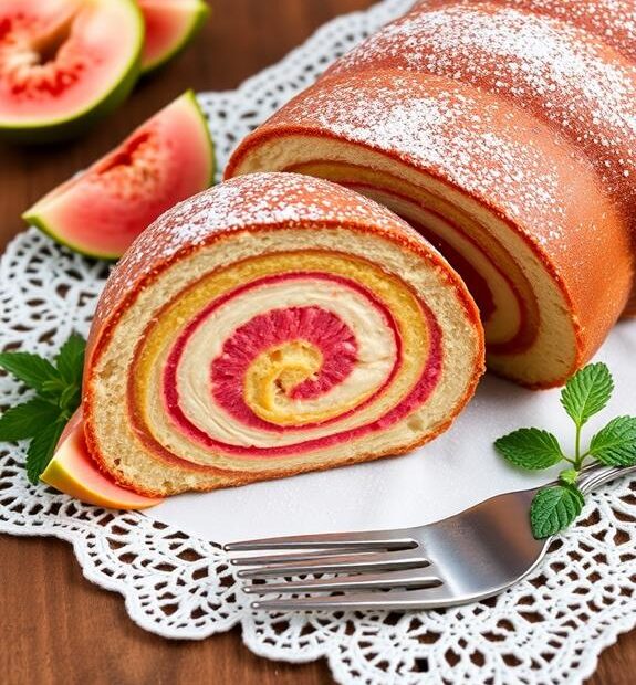 delicious rolled guava dessert