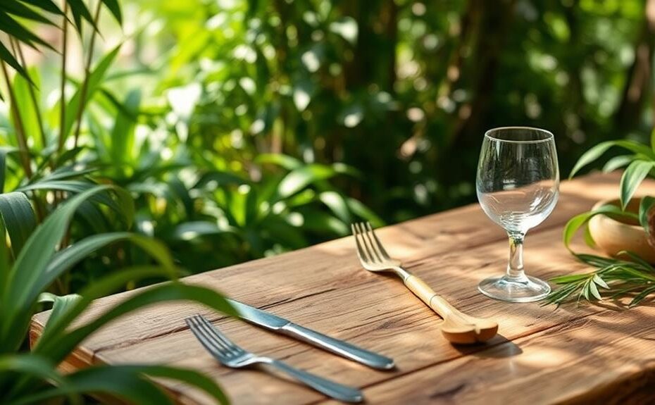 eco friendly bamboo cutlery sets