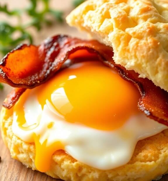 egg bacon cheese biscuit