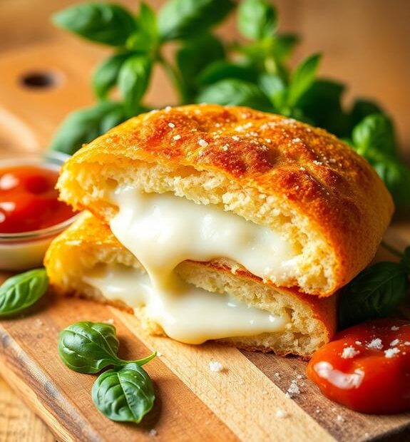 fried mozzarella sandwiches delight