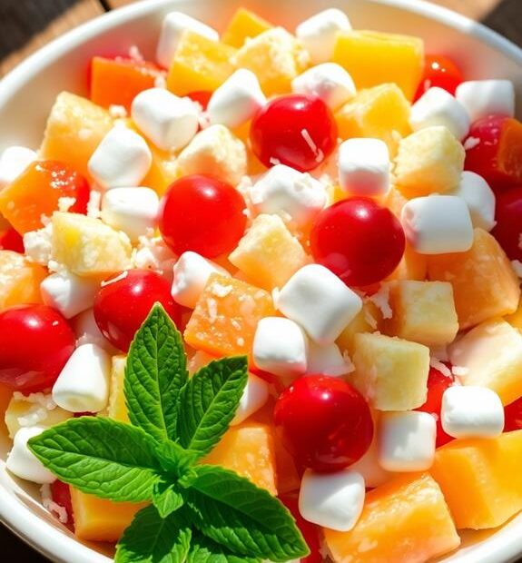 fruity marshmallow coconut delight