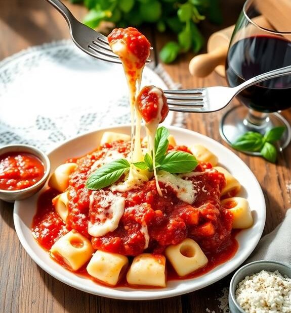 gnocchi with tomato mozzarella