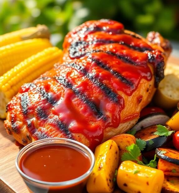 grilled chicken with bbq