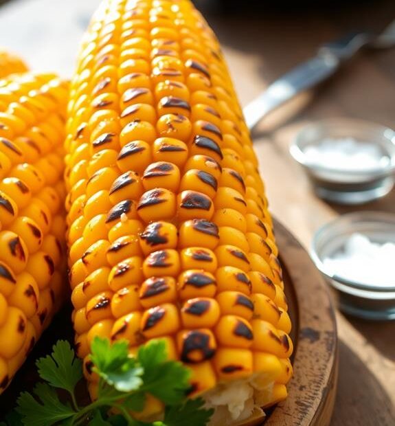 grilled corn with butter