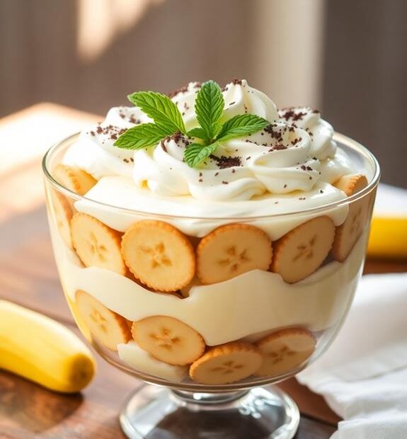 layered banana pudding dessert