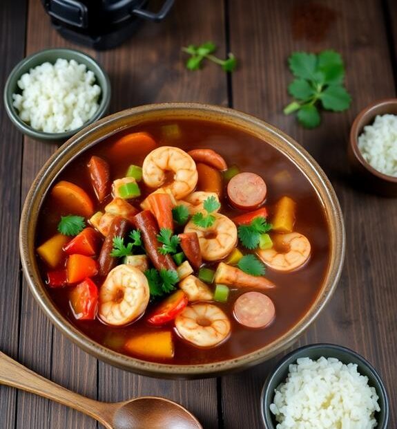 louisiana seafood sausage stew