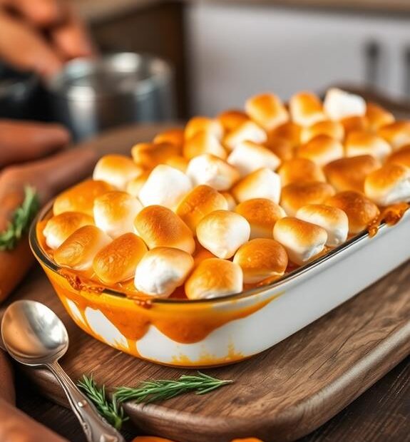 marshmallow topped sweet potato casserole