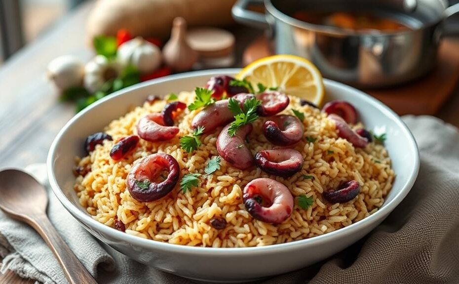 octopus rice dish recipe