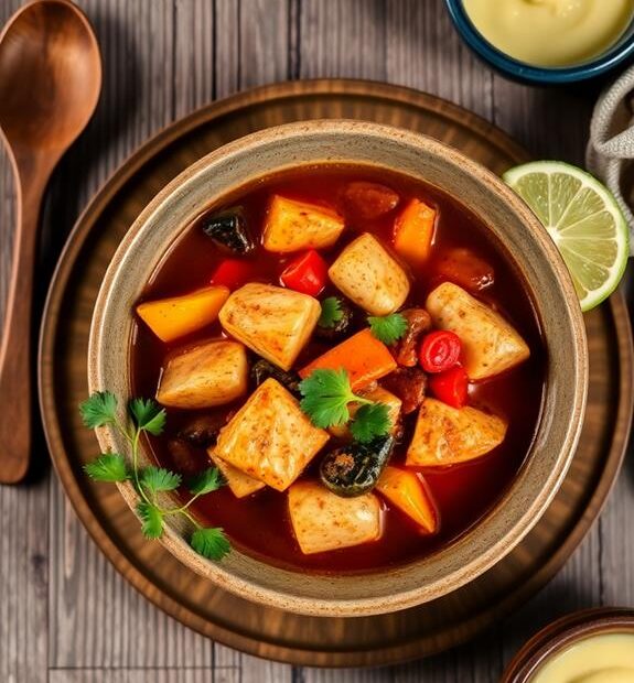 savory fish stew dish