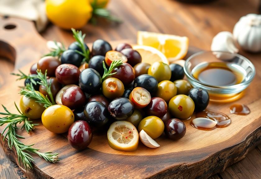 savory herb infused olives