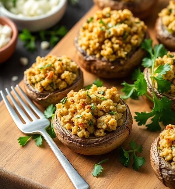 savory stuffed mushrooms recipe