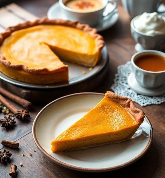 spiced pumpkin custard pie