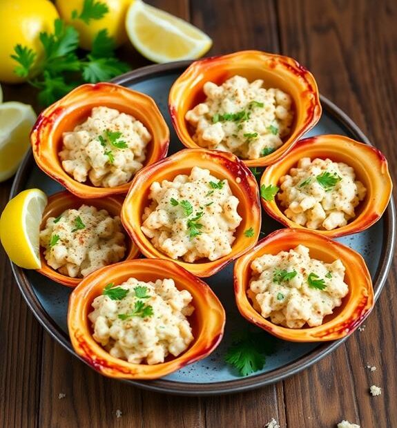 stuffed crab shells delight