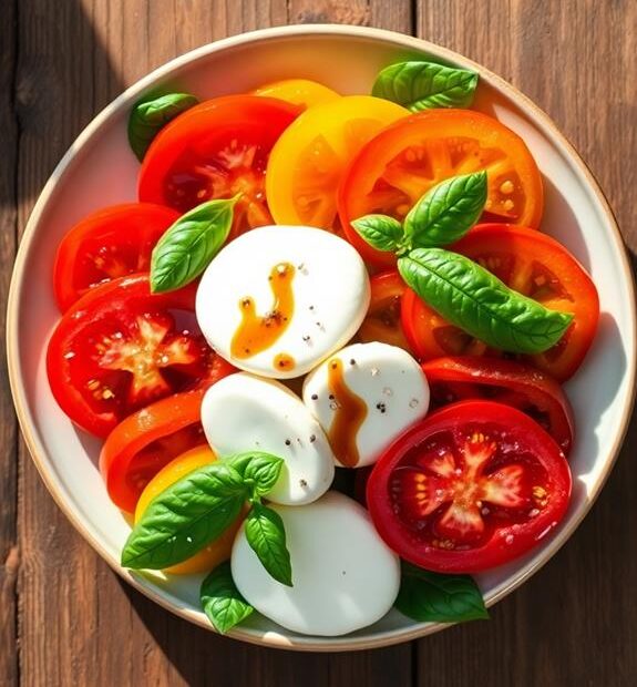 tomato mozzarella basil salad