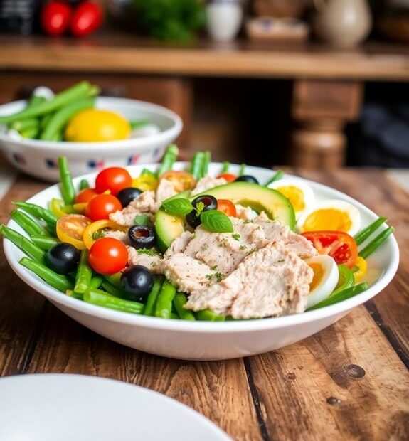 tuna olives vegetable salad