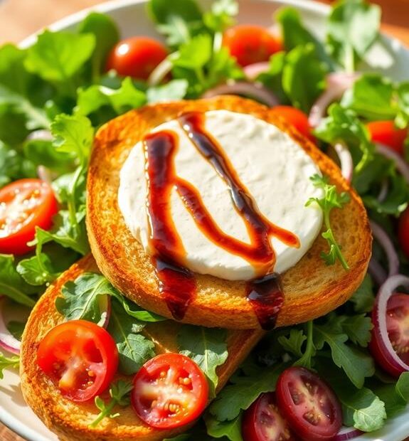 warm goat cheese salad